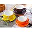 Coffee Cup With Saucer 300CC Set Yellow