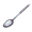 Steel Slotted Ladle w/ Round Handle 70*315