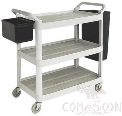 3 Levels Large Dinner Cart （With Bucket)
