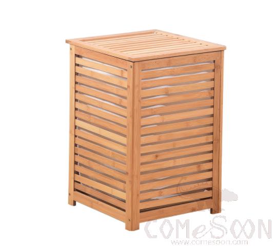 Bamboo Towel Bin