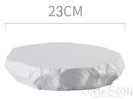 Stone Shape Staek Plate 9 inch 4.5cm