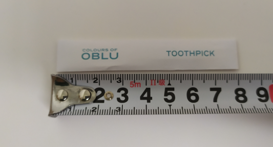 Toothpick Pack w/logo，85*16mm
