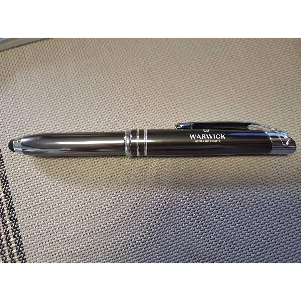 Customized Metal ballpoint pen W/ LED light and Logo,D 12.5*L 132mm