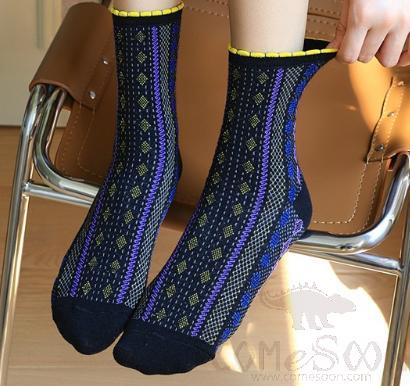 Mid Tube Socks,Polycotton,Navy Blue