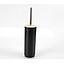 Cylindrical Soap dish，PS + bamboo，black，9.2*43 cm
