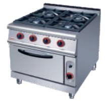 4-Burner Gas range with oven 800×900×(850+70)mm
