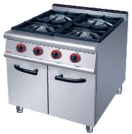 4-Burner Gas range 800×900×(850+70)mm
