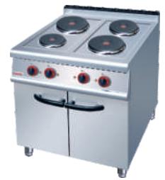 4-Burner Electric range 800×900×(850+70)mm
