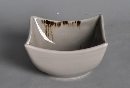 Memory Series Grey Brown 3.75&quot; Square Bowl