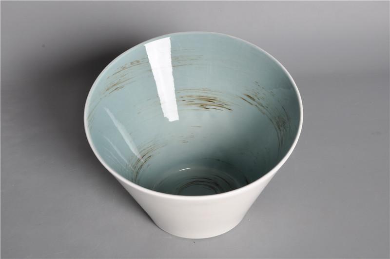 Memory Series Light Blue Round Inclined Bowl 9&quot;