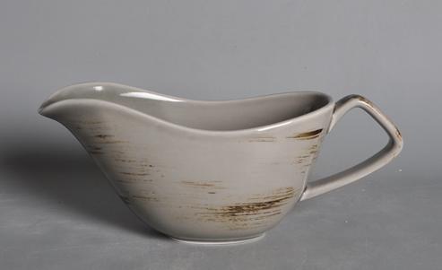 Memory Series Grey Brown Sauce boat 8.5&quot;