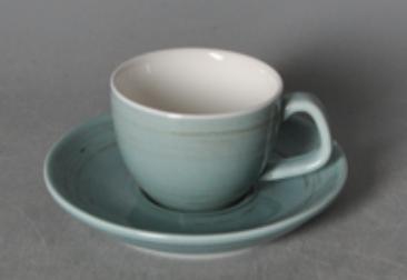 Memory Series Light Blue Cup and Saucer 11.5CM