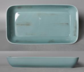 Memory Series Light Blue Rectangle Bowl 17&quot;