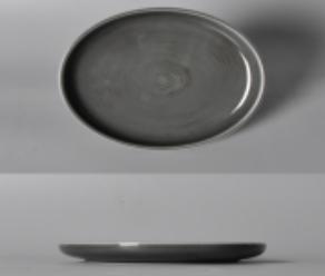 Memory Series Dark Blue Grey Round Plate 8&quot;