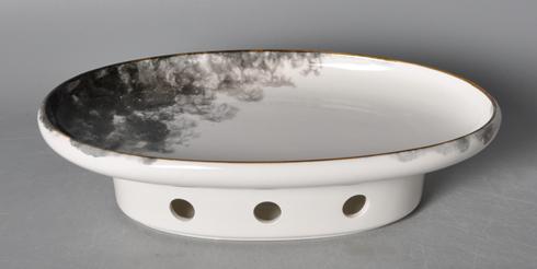 Seabed Series-Oval Furnace Plate Set 14&quot; Black 