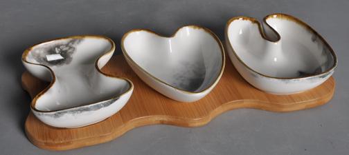 Seabed Series-Sauce Dish Set 12&quot; Letter with Stand