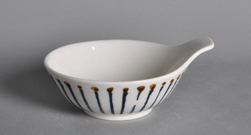 Wave Series Blue Line Bowl 5.5&quot; Handle Bowl