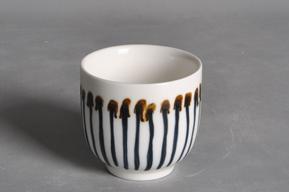 Wave Series Blue Line Tea Cup 
