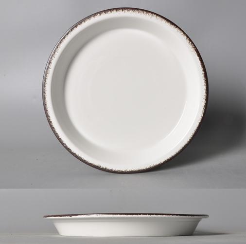 Moss Series Brown Color Rim Plate 11.5&quot;