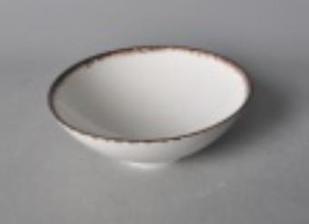 Moss Series Brown Color Rim Round Bowl 8.5&quot;