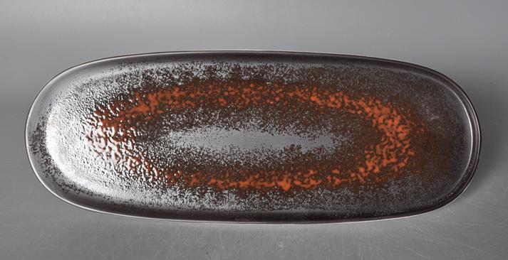 Brown Rust Series Rectangle Plate 9.5&quot;