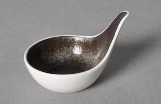 Brown Rust Series Sauce Dish 3.5&quot; Handle Bowl Buffet Mini Bowl