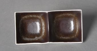 Brown Rust Series Sauce Dish 6.25&quot;