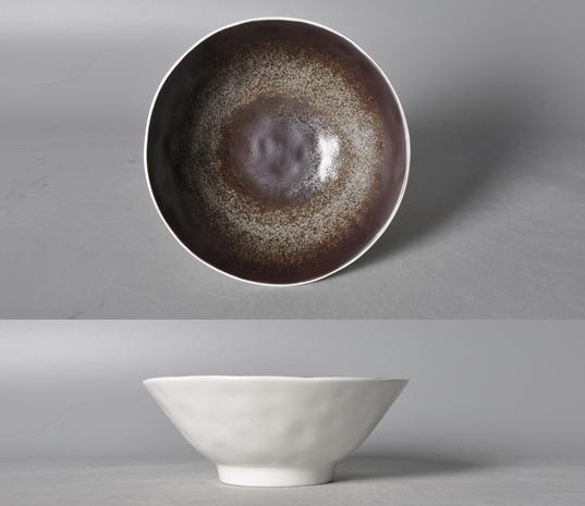 Brown Rust Series Round Bowl  8.5&quot;