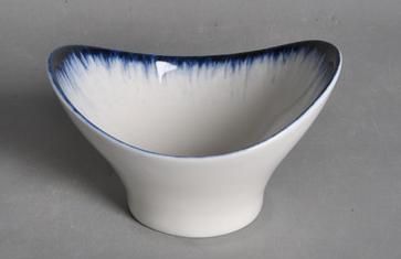 Blue Rim Edge Ray Series Bowl 4&quot;