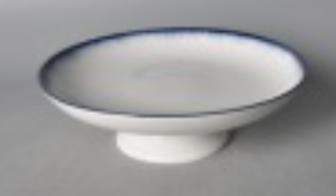 Blue Rim Edge Ray Series High Plate 9.5&quot;