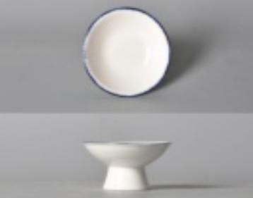 Blue Rim Edge Ray Series High Plate 4.5&quot;