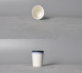Blue Rim Edge Ray Series Cup 2.75&quot;