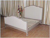 French upholstered bed