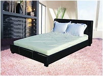 Leather bed