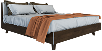 Solid wood bed