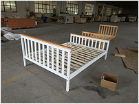Pine single bed /pine wooden single bed