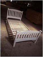 Solid wood bed linen double bed / single/double bed