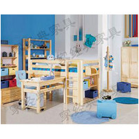 Star rope bookshelf bed high-rise bed multi-function bed