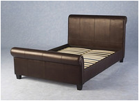 Leather bed