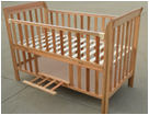 Solid wood crib