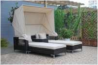 SET8417 imitation rattan bed
