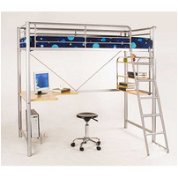 Bed with study table