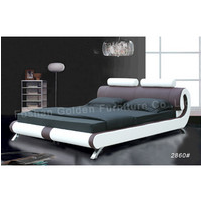 Unique style leather bed