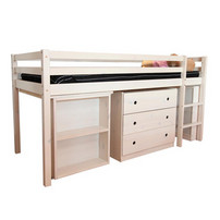 Semi-high bed (with drawer, sliding table)