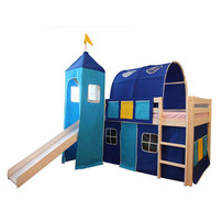 Slide half height bed