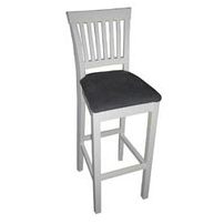 Birch leather bar stool