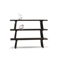 Long sloping bench