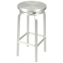 No backrest rotating bar stool