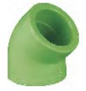 45° Elbow-Green DN25