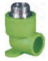 Male Thread Elbow With Seat-Green DN25×1/2″